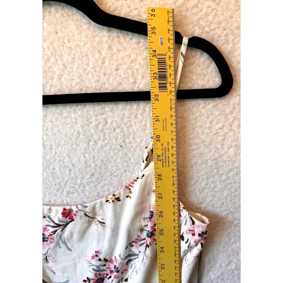 Nine Britton Leslie Dress Women's Small Ivory‎ Floral Fit Flare Sleeveless Soft - Picture 13 of 13